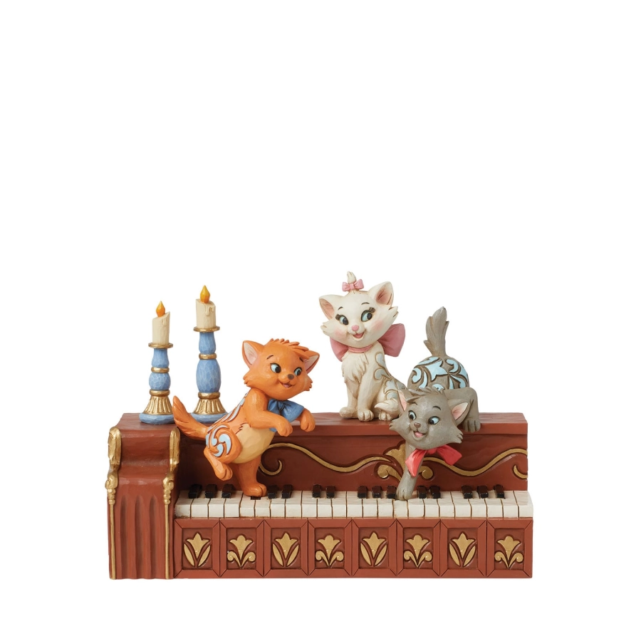 Aristocats Kittens on Piano Figurine - Disney Traditions by Jim Shore - 6016349