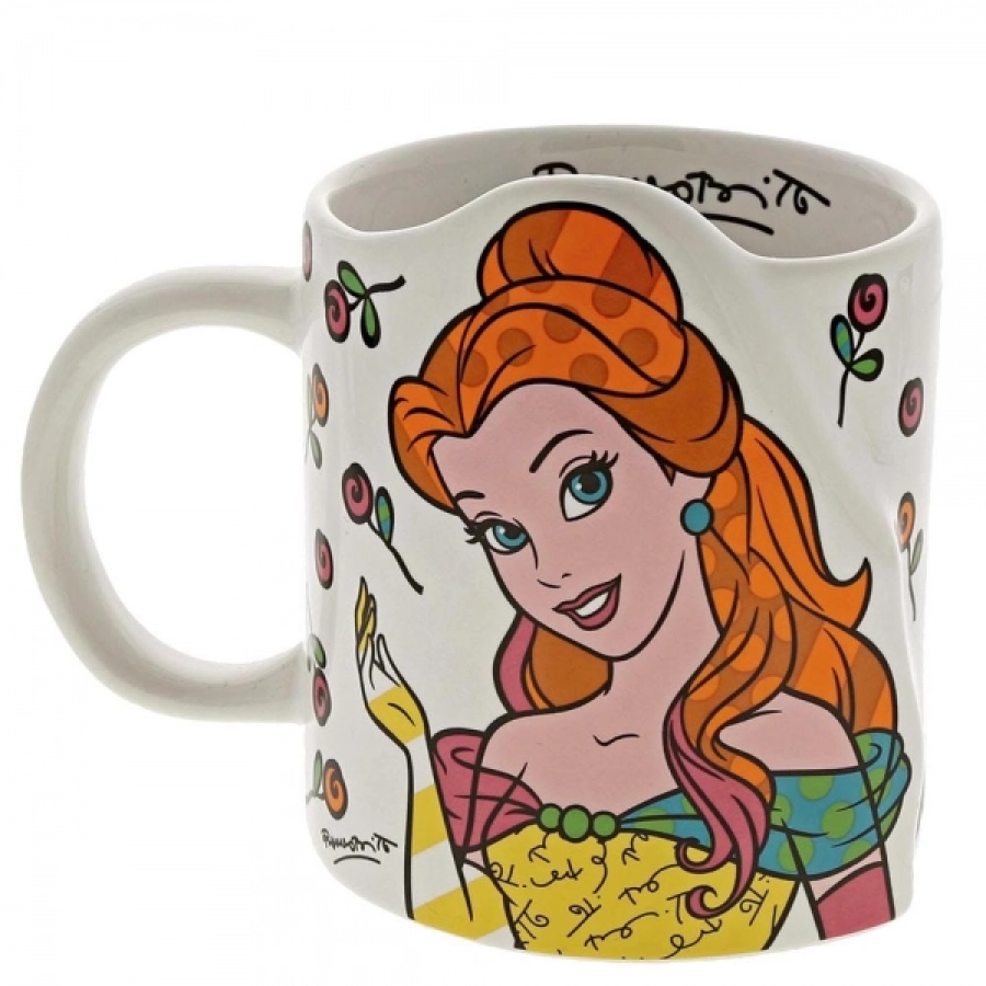 Disney Belle mok Britto – kleurrijke mok van Romero Britto