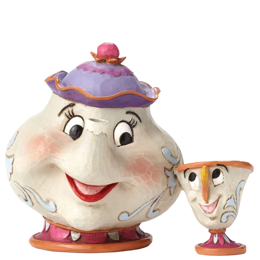 Mrs. Potts en Chip beeldje Disney