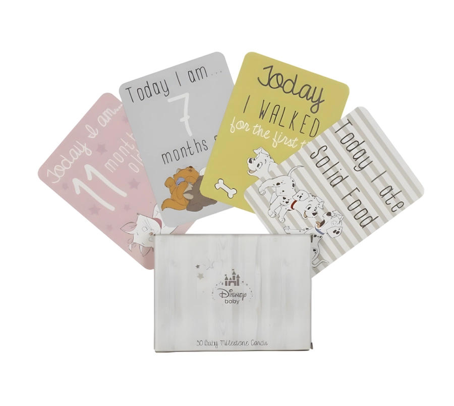 30 Disney Mijlpaalkaarten – Originele Disney Baby Fotokaarten