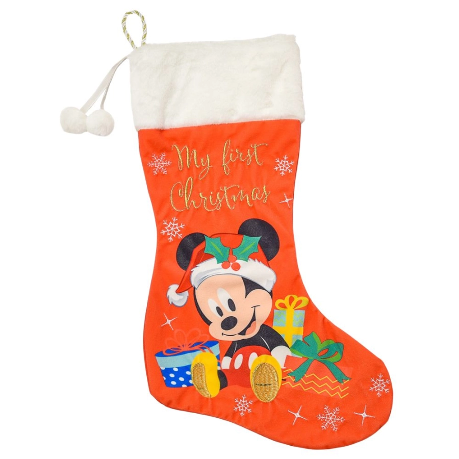 Disney kerstsok Mickey – My First Christmas babysok